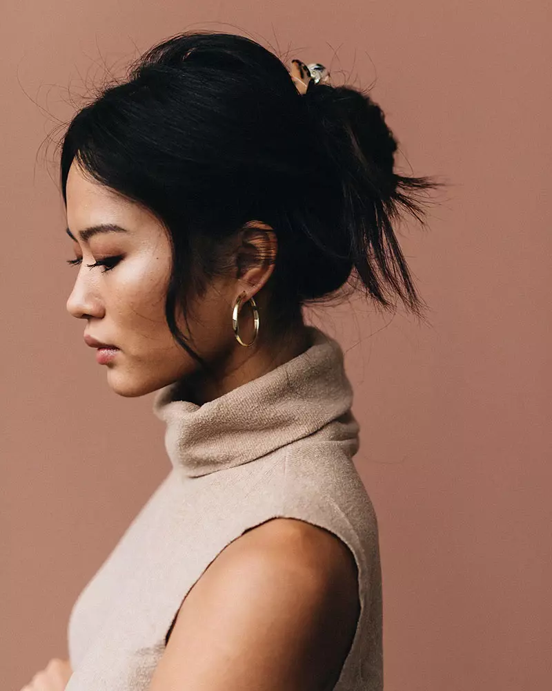 Pikfine Gilda Bold Creole 25 mm vergoldetes Silber